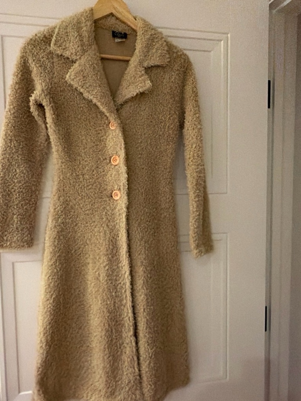 Clovis Cozy Pulsh Teddy Long Jacket-Size S